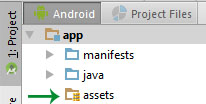 Assets Folder Created in App Android Studio