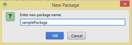 new package name Android Studio