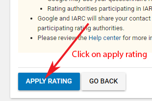 Apply rating