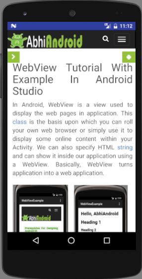 Application Using Webview In Android Studio