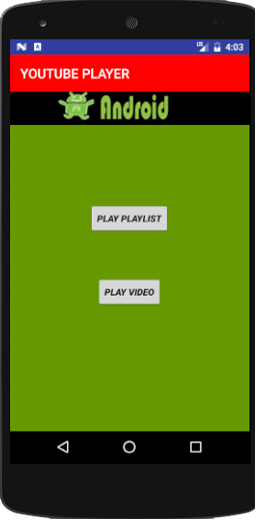 Youtube Player App In Android Studio