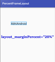 PercentFrameLayout Margin Percent In Android Studio