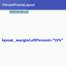 PercentFrameLayout MarginLeft Percent In Android Studio