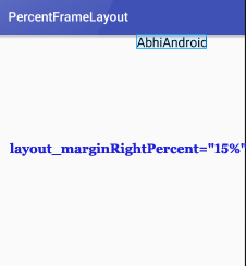 PercentFrameLayout MarginRight Percent In Android Studio