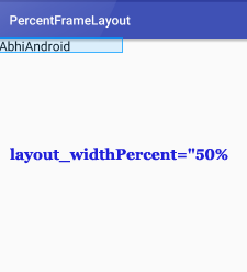 PercentFrameLayout Width Percent In Android Studio