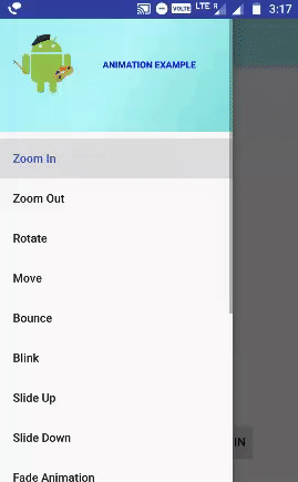 Animations Android Example