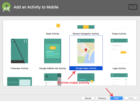 Choose-Map-Activity-Android-Studio