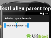 alignParentTop in Android Relative Layout