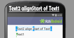 alignStart in Relative Layout Android Example