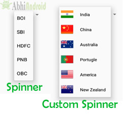 Custom Spinner in Android