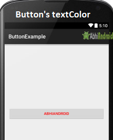 Setting Text Color on Button in Android