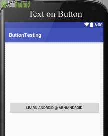 Setting Text on Button in Android