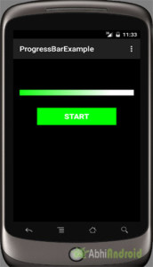 Horizontal ProgressBar Example In Android Studio