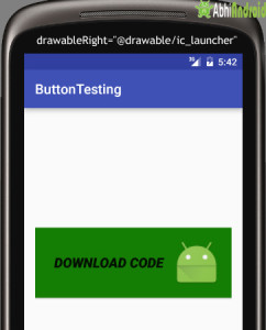 drawableRight of Text on Button in Android