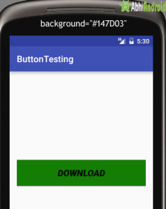 setting background in Button Android