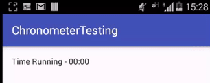 Chronometer setFormat Android