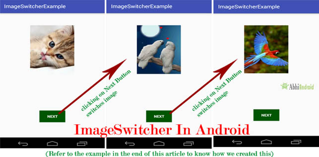 ImageSwitcher in Android