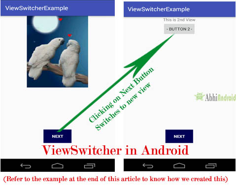 ViewSwitcher in Android