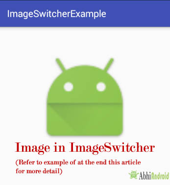 setImageDrawable in ImageSwitcher