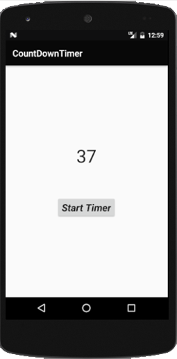 CountDownTimer In Android Studio