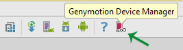 Genymotion device manager android studio