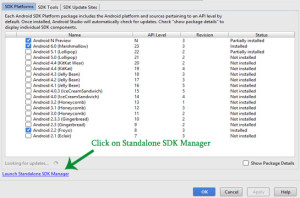 standalone sdk manager android studio standalone sdk manager android studio