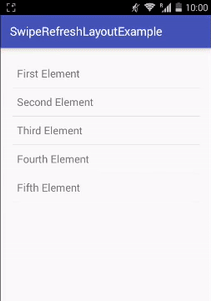 Swipe Refresh Layout With ListView Example Android Studio