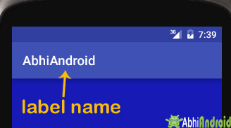 android label in Strings