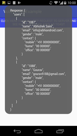 Volley-Example-In-Android-Studio