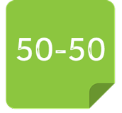 50-50-quiz-android-code-icon