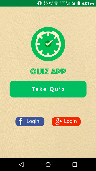 Quiz Game Social Facebook Google Login