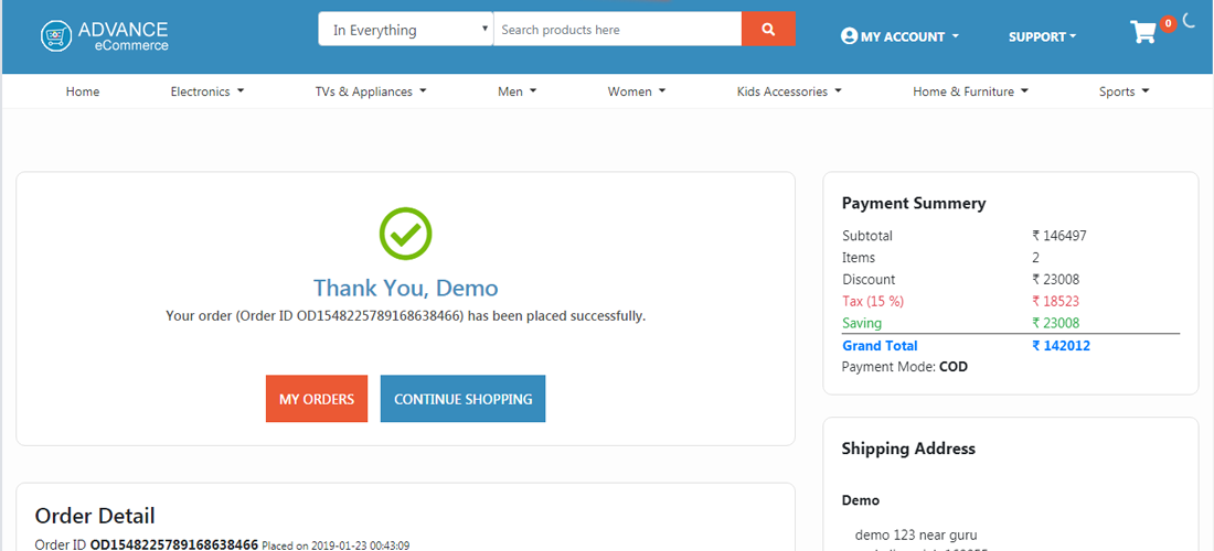 Advance ecommerce website screenshot17