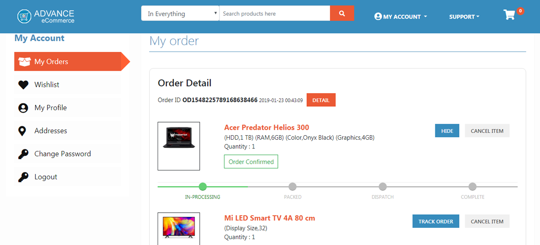 Advance ecommerce website screenshot19