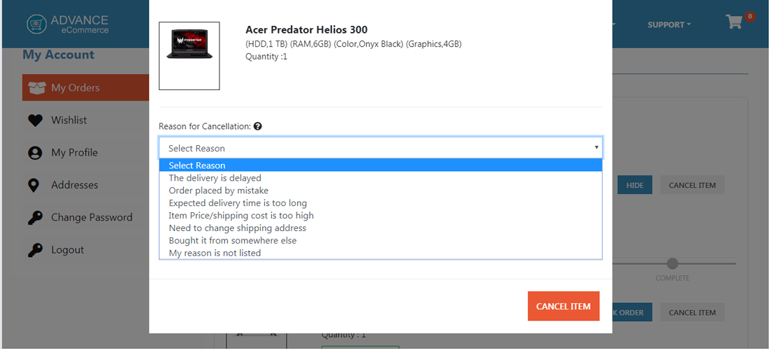 Advance ecommerce website screenshot20