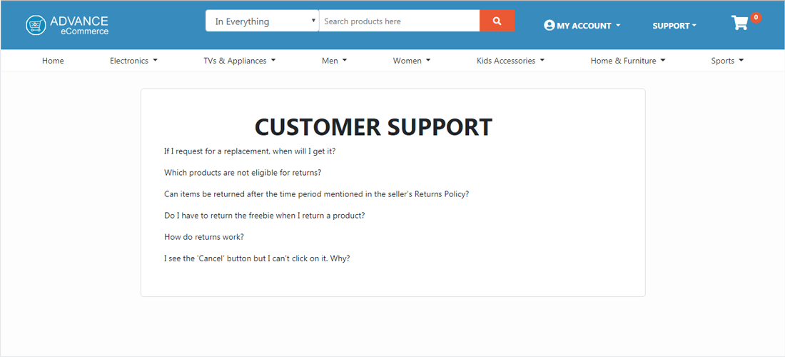 Advance ecommerce website screenshot26