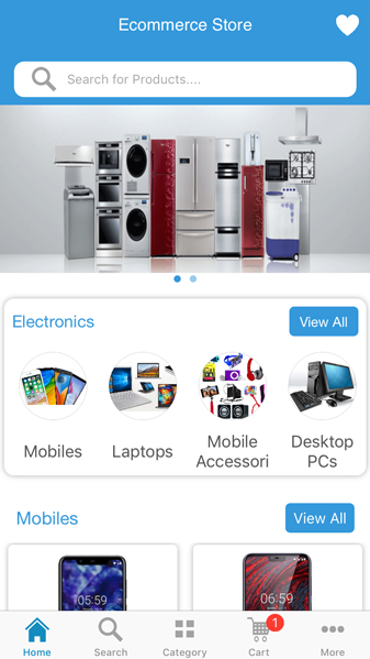 Advance ios ecommerce screenshot1
