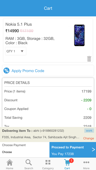 Advance ios ecommerce screenshot2