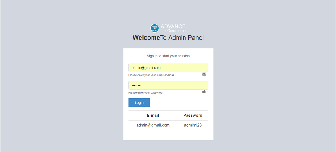 admin panel ecommerce screenshot1