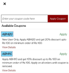 Coupon Code in Food Ordering Android App