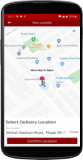 Google Map Address In Royal Food Ordering Android App