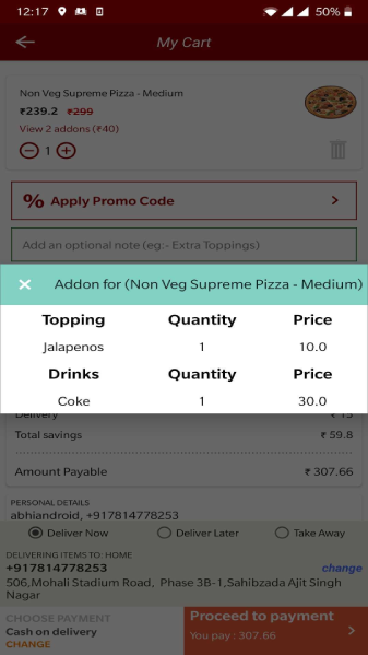 Royal Food Ordering Android App Screenshot18