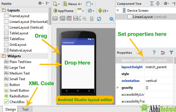 Android Studio Layout Editor