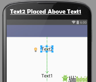 above attribute in Android