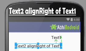 alignRight in Android Relative Layout Example