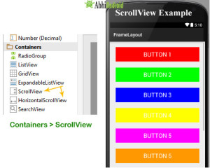 vertical scrollable listview android studio