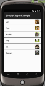 SimpleAdapter Example in Android Studio With Code