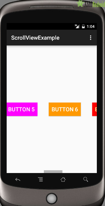 ScrollView And Horizontal ScrollView Tutorial With Example In Android |  Abhi Android