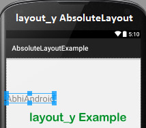 layout_y example in Absolute Layout