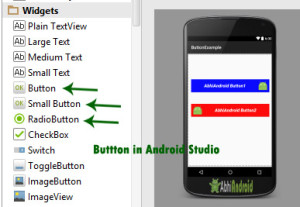 Esitellä 97+ imagen android studio button