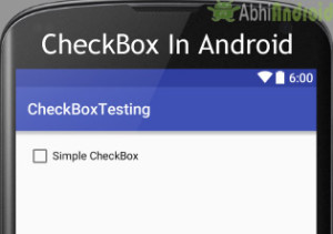 CheckBox In Android